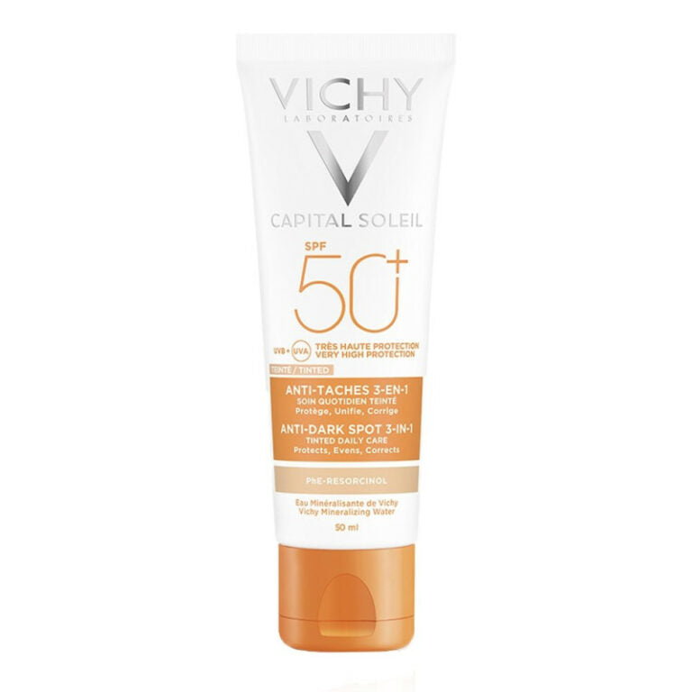 VICHY CAPITAL SOLEIL SOIN ANTI-TACHES 3-EN-1 SPF50+ 50ML